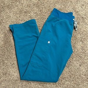 Figs pacific blue kade cargo scrub pants